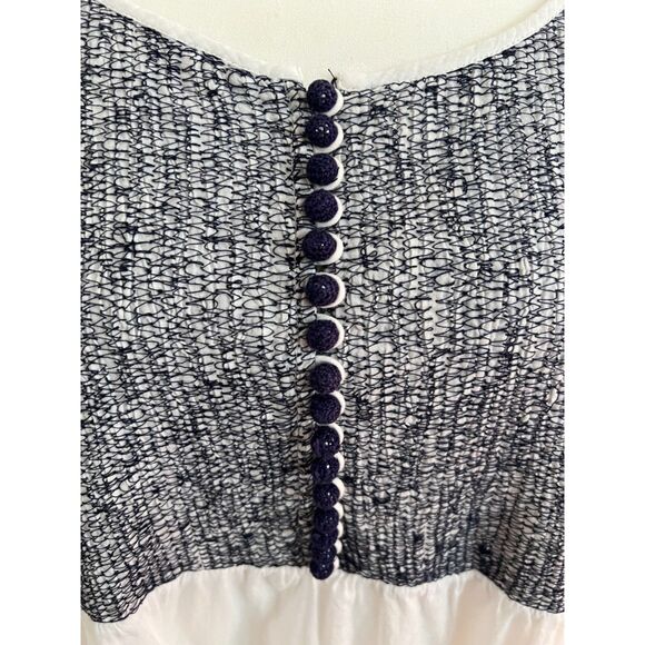 Soft Surroundings 100% cotton peasant top with three-quarter sleeves. Size L. - Picture 2 of 9